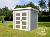 Casetta da giardino in legno Torrent 2x2x2,11m, 28mm, Grigio Chiaro