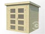 Caseta de madera Torrent 2x2,5x2,11m, 28mm, Natural