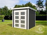 Casetta da giardino in legno Torrent 2x2,5x2,11m, 28mm, Grigio Scuro