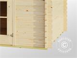 Caseta/Cabaña de madera Riga 4,25x2,8x2,22m, 34mm, Natural