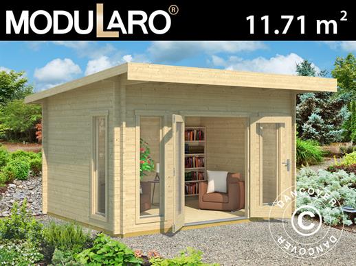 Wooden Cabin Lugano 3.99x3.09x2.34 m, 44 mm, Natural