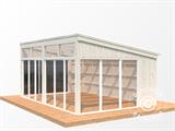 Wooden cabin 6.02x3.96x2.9 m, 21.5 m², Natural