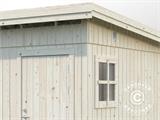 Wooden shed w/floor, 4.52x3.3x2.59 m, 13.5 m², Natural