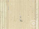 Wooden shed w/floor, 2.75x3.44x2.67 m, 8.4 m², Natural
