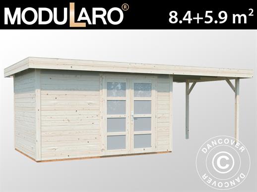 Wooden shed, 2.5x5.87x2.21 m, 8.4/5.9 m², Natural