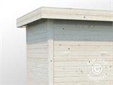Wooden shed w/floor, 2.5x5.87x2.21 m, 8.4/5.9 m², Natural