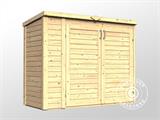Wooden bike shed, Bertilo Multibox3, 2x0.82x1.63 m