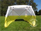 Radni šator, Basic 1,8x1,8x2m, Bijela/Žuta